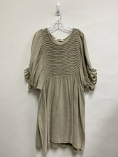 Size XL Frosted Taupe Gauze Ladies Dress