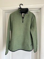 Weird Fish Beye 1/4 Zip Grid Fleece Womens UK 16 Green