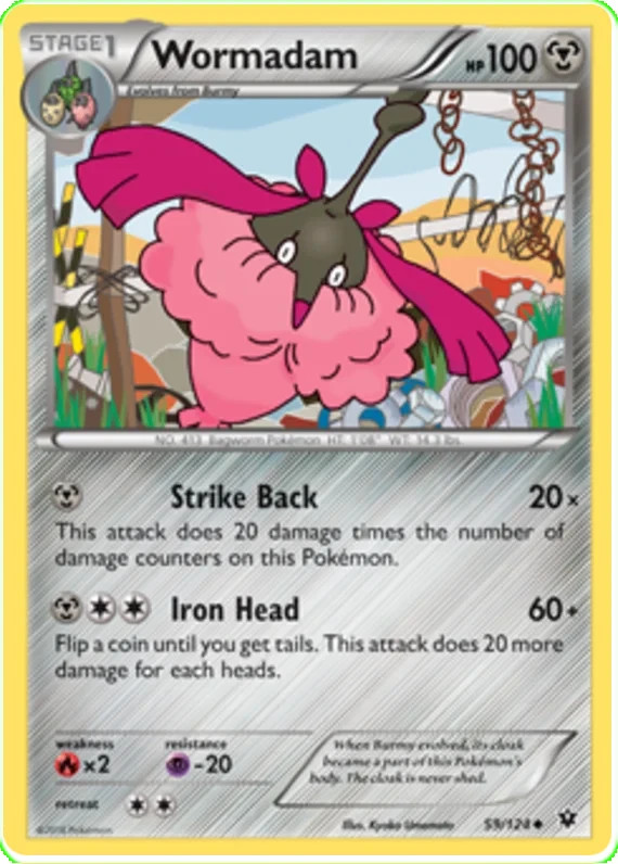 Wormadam Pokemon XY Fates Collide 59/124