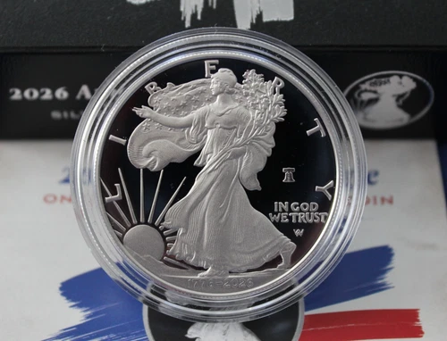 1776-2026 W PROOF American Silver Eagle with 250th Privy Flawless READ!!