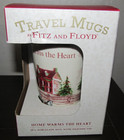 Fitz and Floyd 12oz Travel Mugs - Home Warms The Heart Mug - NEW IN BOX #49-329 — photo 2
