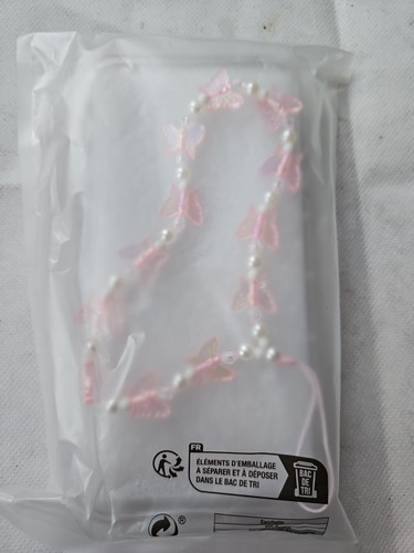 Iphone 11 Pro Max Cover With Air shell Pink Butterfly × Lanyards Butterfly - Zdjęcie 2 z 2