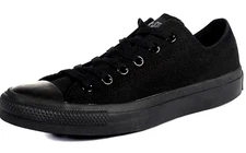 CONVERSE CHUCK TAYLOR ALL STAR OX M5039 BLACK/BLACK LOW TOP  SHOES UNISEX ADULTS
