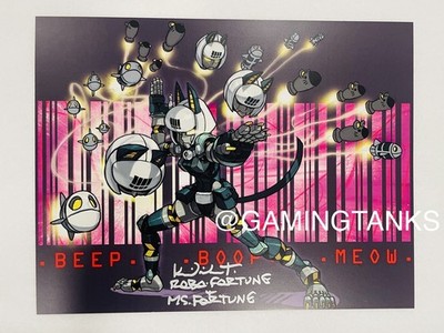 Anime Expo 2022 AX Skullgirls Ms Fortune / Robo Poster Signed by Kimlihn Tran