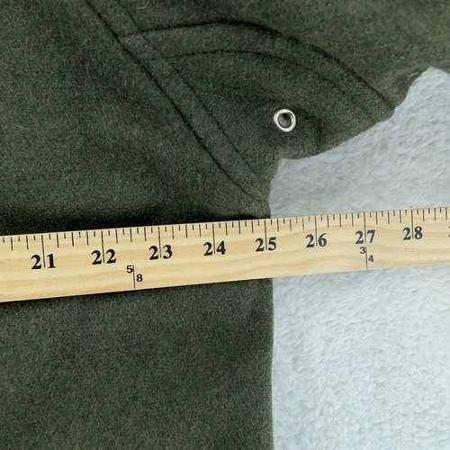 Vintage Atlantic Rancher Jacket Mens Large Olive Lined Wool Button Front image 6