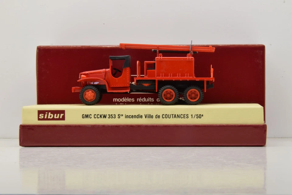 COFFRET GMC CCKW 353 POMPIERS DE COUTANCES ST AVOLD SIBUR 1/50 - Photo 2/4