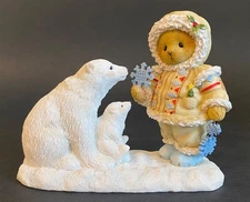 CHERISHED TEDDIES Maddox 4047389 Like Snowflakes We Stick Together ENESCO SIGNED