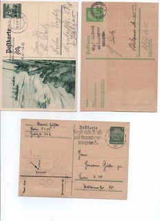 Postkarten Deutsches Reich: 1 Ansichtspostkarte Schiffbruch / 2 Karten Standard