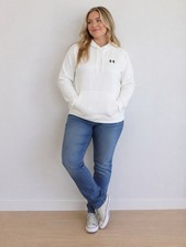 Under Armour Women s Armour Fleece Hoodie White Size 2XL Loose Fit NWT