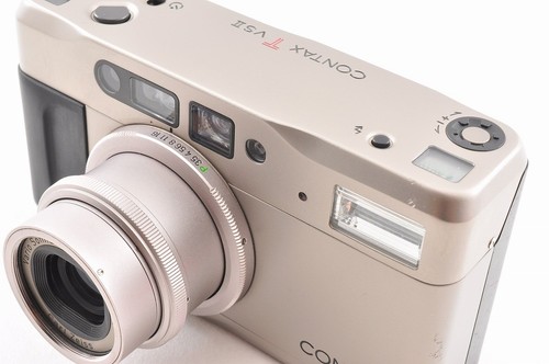 Contax TVS II Point & Shoot 35mm Film Camera Silver Carl Zeiss Lens From Japan - Picture 4 of 16