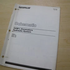 CATERPILLAR 345B L EXCAVATOR HYDRAULIC SYSTEM Schematic Diagram Manual service