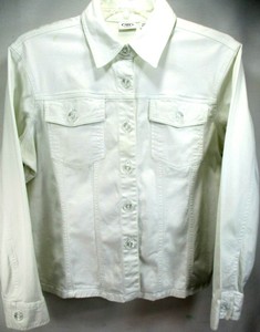 white denim jacket size 14