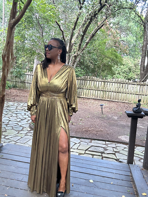 gold dress size 12 Champagne Dress for Wedding Guest main image 0