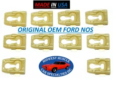 NOS Ford F100 F150 F250 Truck Body Cab Bed Side Belt Molding Trim Clips 10pcs OR