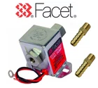 FACET 40104 12v ELECTRIC FUEL PUMP 1.5 - 4.0 PSI + 8mm HOSE TAIL UNIONS