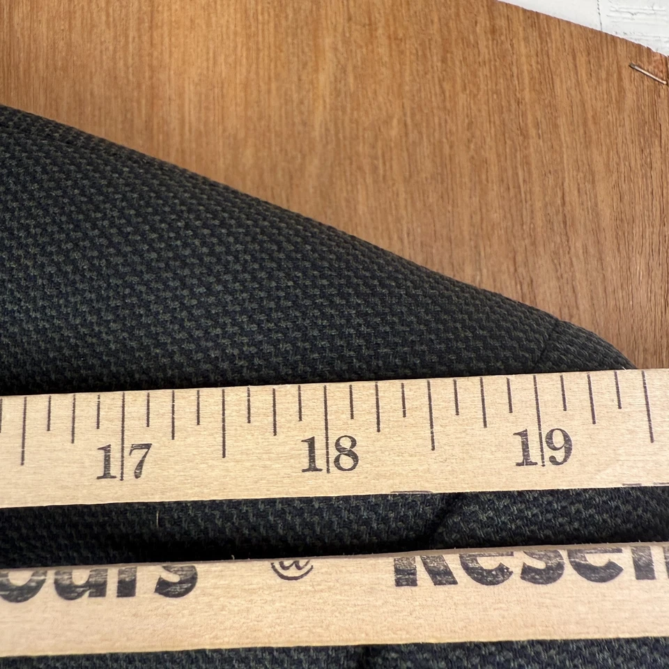 Austin Reed Suit Mens 44L Black Hopsack 3 Button 100% Wool Pants 36x30 Pleated - Image 4 of 4