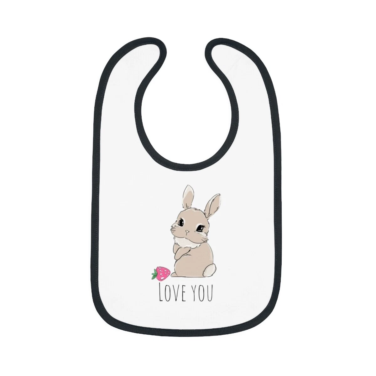 Baby Contrast Trim Jersey Bib