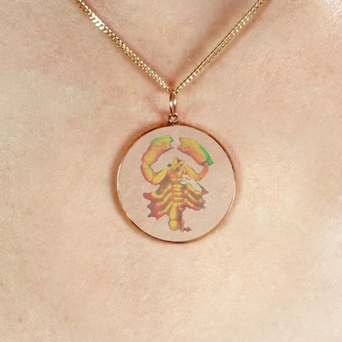 9ct Gold Hologram Pendant - Zodiac 