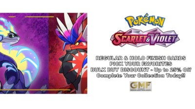   Pokémon Scarlet and Violet Set - REGULAR & HOLO Cards - Pick Your Favorites 