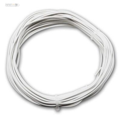 10m Zwillingslitze 0,14mm² weiß Litze Kabel CU Litze zweiadrig 2-adrig flexiebel