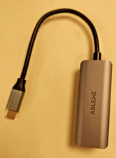 Ablewe USB C to Ethernet Adapter Portable 1-Gigabit Network Hub