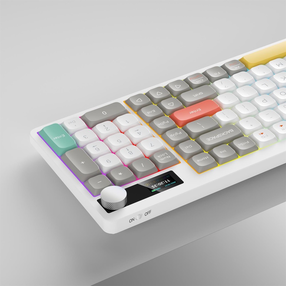Mechanical Keyboard with Red Switches and Colorful Backlight Model A0L1 for Enhanced Gaming and Typing Experience