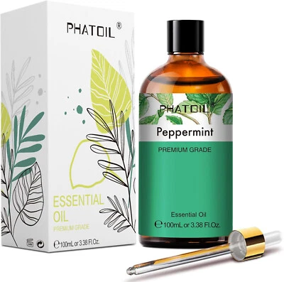 PHATOIL 100ML Peppermint Essential Oil Pure & Natural Premium Quality Oil Diffuser Oil