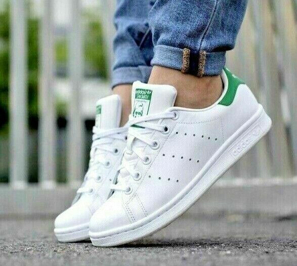 ADIDAS ORIGINALS STAN SMITH B24105 WHITE/GREEN WOMEN'S ADIDAS ORIGINALS STAN SMITH B24105 WHITE/GREEN WOMEN'S