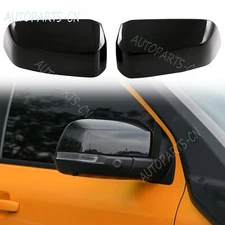 ABS Glossy Black Side Door Mirror Cover Trim 2pcs for Ford Ranger 2024