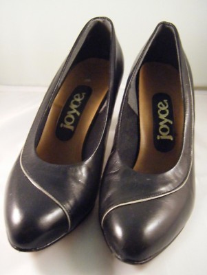  JOYCE Vintage Pumps Black Slip-on's 2.75'' Heel Size 5.5 M Great looking
