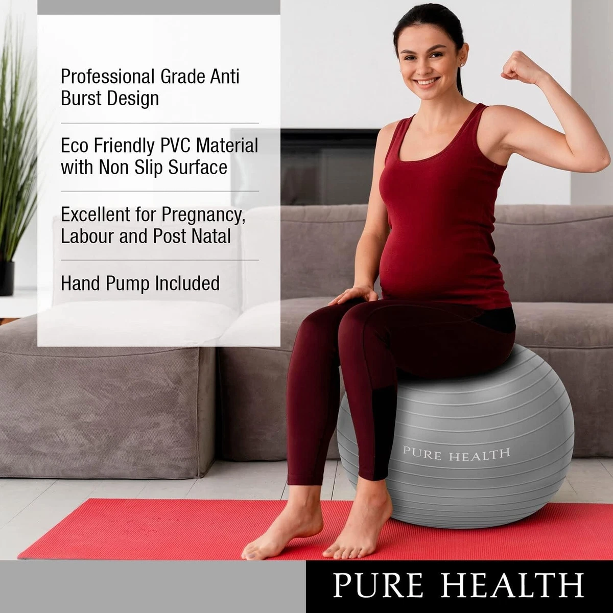 Pure fitness professional exercise stability ball new arrivals