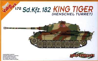 DR7511 DRAGON ARMOR 1/72 Sd.Kfz.182 Kingtiger Henschel Turret
