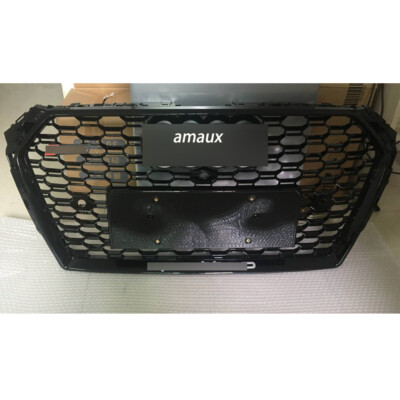Zhisheng Honeycomb Front Grill For Audi A4/S4 2017-2019 - Black Center Bumper Mesh Grille - View #13
