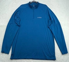 Alaskan Hardgear Mens Large Light Blue 1/4 Zip Lightweight by Duluth Trading Co