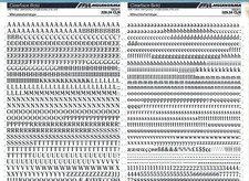 MECANORMA Transfer Lettering 329.24 CLN Letraset 666 CLEARFACE BOLD 7MM