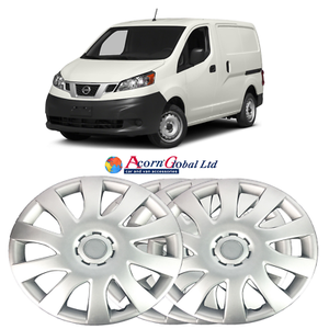 Set of 4 Black Silver 15 Wheel Cover Wheel Cap For Nissan NV200 Cargo Van 13-UP