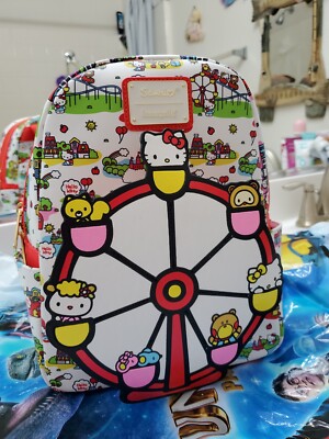 hello kitty carousel backpack Hello Kitty Loungefly, Small Ferris Wheel Backpack. Universal Studios