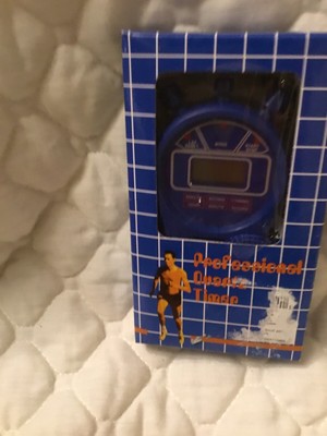 Professional Quartz Timer Stopwatch Blue/new In Box. Digital Display