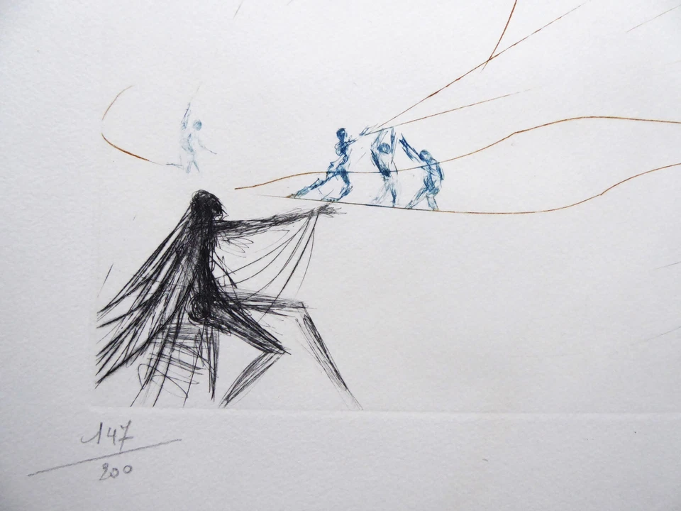 SALVADOR DALI - "LE VAISSEAU FANTOMÉ" - FARBRADIERUNG 1969 - Bild 4 von 4
