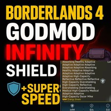 Borderlands 4 - MODDED GOD SHIELD (INFINITY) ♾ + SUPERVELOCIDAD - BL4 - PC-PS-XBOX