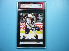 2006/07 UPPER DECK YOUNG GUNS NHL HOCKEY CARD #222 SHEA WEBER ROOKIE RC KSA 9.5