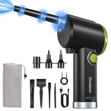 Compressed Air Duster, Cordless Handheld Air Blower, Stepless Speed, 41000RPM...