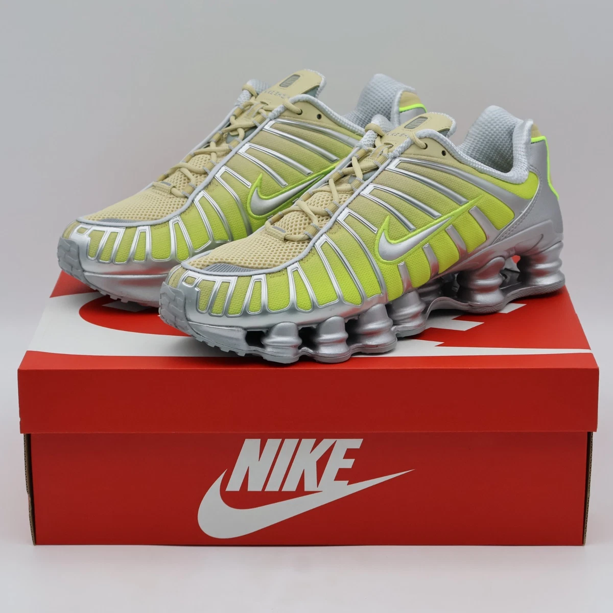 Nike Shox TL Fade Team Gold/Metallic Silver/Pure Platinum/Volt W