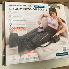 SHARPER IMAGE Air Compression Boots Small-Medium New