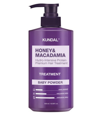 KUNDAL Honey & Macadamia Hair Treatment Baby Powder 16.9OZ Moisturizer K beauty