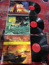 VICTORY AT SEA LP LOT VOL. 1, 2, & 3 RICHARD RODGERS ROBERT RUSSELL BENNETT VG+
