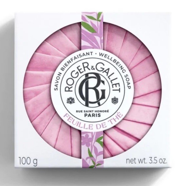 Lot de 3 Savons Parfumés Roger & Gallet Feuille de Thé 100g pour la Douche Daily