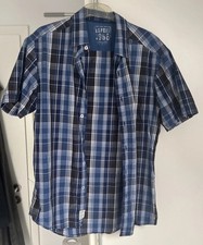 Hemd Herren Größe L Esprit Blau Schwarz Kar...