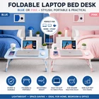 Laptop Table Bed Sofa Tray Foldable Portable Lap Desk Stand for Work & Breakfast