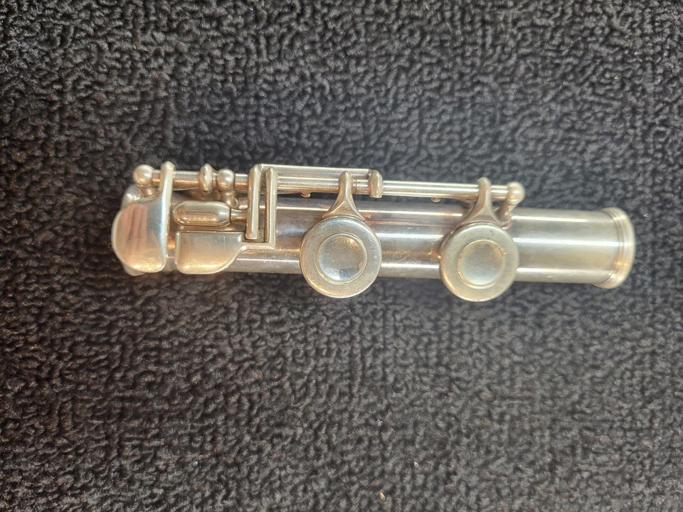 Flauta Selmer Niquelada Modelo 1206 Nueva Stock Antiguo Hecha en Elkhart EE. UU. Foto 3 de 4